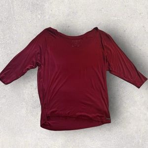Guess • Red loose 3/4 sleeve shirt • XS